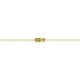 Pulsera de fantasía en oro amarillo 18k peridoto y citrino