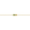 Pulsera de fantasía en oro amarillo 18k peridoto y citrino
