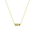 Collar de oro amarillo 18k peridoto y citrino