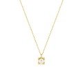 Collar de oro amarillo 18k y perla de agua dulce