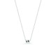 Collar de plata bola 42CM