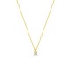Collar de oro amarillo 9 KT de 42 cm con circonita