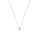 Colar em ouro branco 9 kt com zircónia de 42 cm