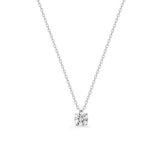 Colar em prata 42 cm com zircónia quadrada de 5.5mm