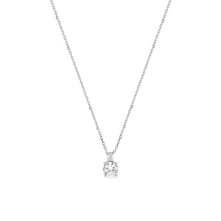 Colar em ouro branco 18 k de 42 cm