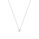 Collar de oro blanco 18k y diamante 0,04 mm de 42 cm