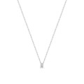 Colar em ouro branco 18k e Diamante 0,04 Mm de 42 cm