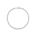 Pulsera de plata modelo cable de 18 cm