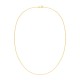 Cadena Singapur de oro amarillo 9 KT