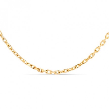 Cadena forzada de oro amarillo 9K