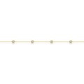 Pulseira em ouro amarelo 18K com zircónias chatón