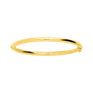 Pulsera bañado en oro rígida tubo 4 mm