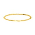 Pulsera de oro amarillo 18 K rígida original diseño trenzado