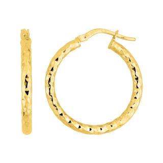 Argolas em ouro amarelo 9 kt de 20mm