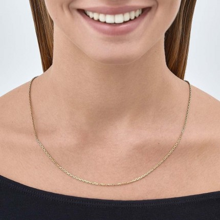 Fio em ouro amarelo 9 kt diamantada, 1,85 mm
