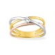 Anillos de oro bicolor de 9K