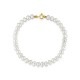 Pulseira em ouro amarelo 9k e pérolas de 4 - 4,5 mm