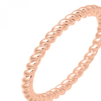 Anillo bañado en oro rosa