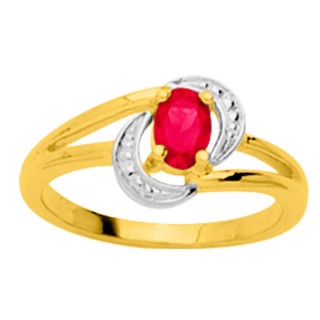 Anillo bañado en oro con circonita diseño 2 tiras