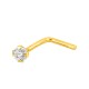 Piercing oro amarillo 18K nariz