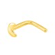 Piercing para nariz com lua em ouro amarelo 18K