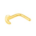 Piercing para naríz con luna de oro amarillo 18K