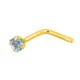 Piercing  em ouro 18K com topázio
