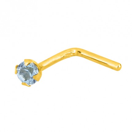 Piercing  em ouro 18K com topázio