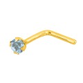 Piercing  em ouro 18K com topázio