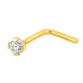 Piercing De Nariz Em Ouro Amarelo Oro Vivo