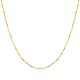 Cadena tipo cable con diamantes en oro amarillo 9K, anchura 0,85 mm
