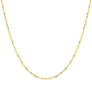 Cadena tipo cable con diamantes en oro amarillo 9K, anchura 0,85 mm