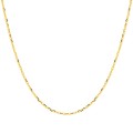 Cadena tipo cable con diamantes en oro amarillo 9K, anchura 0,85 mm