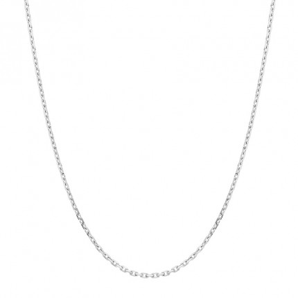 Fio forçado e diamantado em ouro branco 18K