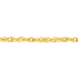 Fio singapura  em ouro amarelo de 9K