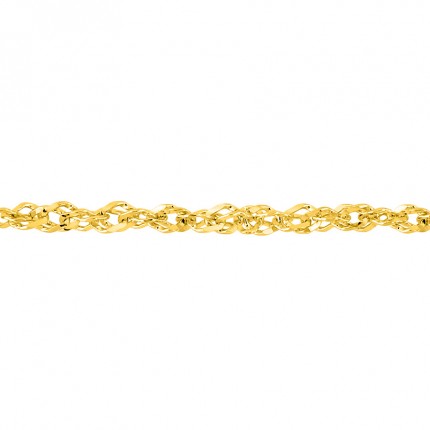 Fio singapura  em ouro amarelo de 9K