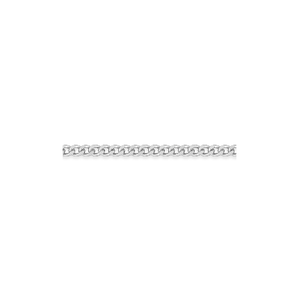 Cadena de plata gourmette angosta
