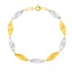 Cadena de oro bicolor 18K diseño pececillos