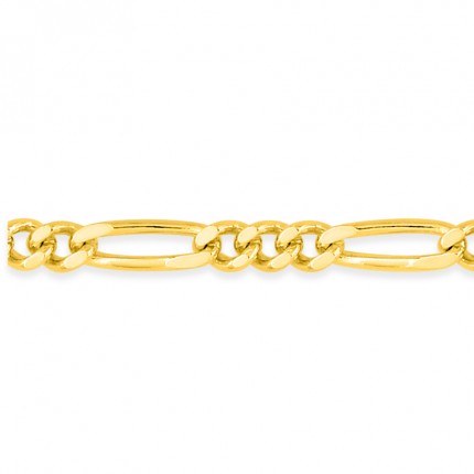 Cadena de oro amarillo de 18K programada 3x1 - 1.7 mm