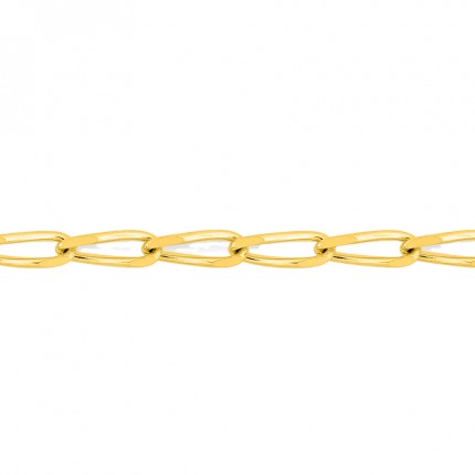 Cadena barbada de oro amarillo 18K 1.7 mm x 45 cm