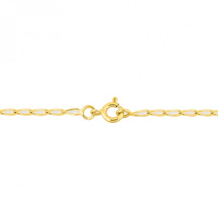 Cadena barbada de oro amarillo 18K 1.7 mm x 45 cm