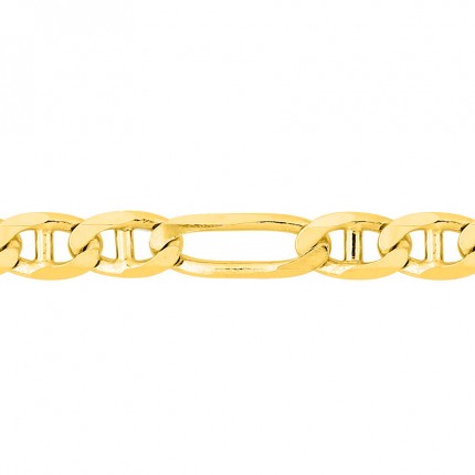 Cadena programada de oro amarillo 18K 3x1 - 4 mm
