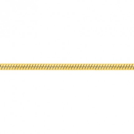 Cadena de oro amarillo de 18K cola de ratón 0.8 mm