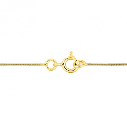Fio em ouro amarelo 18K cauda de rato 0.8 mm