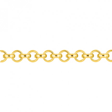 Cadena de oro amarillo de 18K rolo de 45 cm