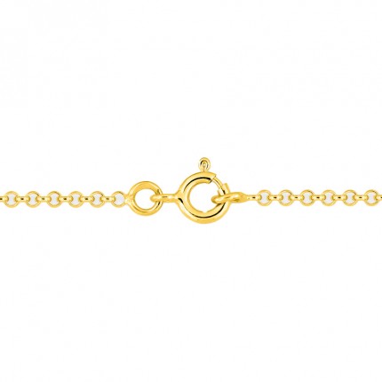 Fio de rolo em ouro amarelo 18K de 45 cm