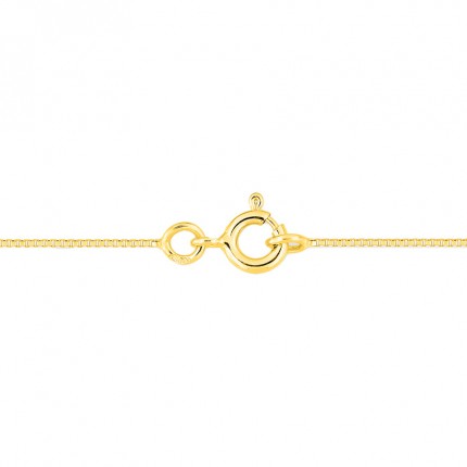 Cadena de oro amarillo de 18K veneciana de 0.6 mm