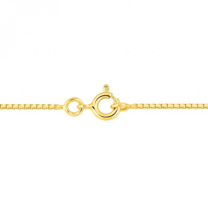 Cadena de oro amarillo de 18K veneciana de 0.9 mm