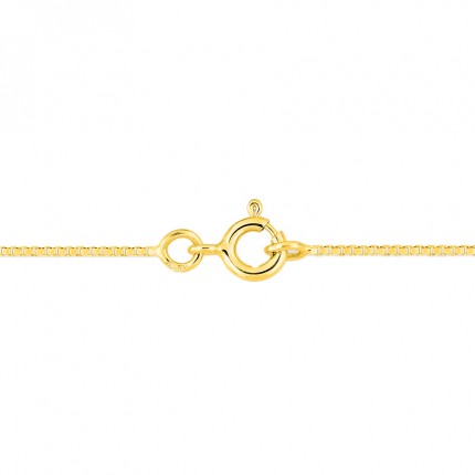 Cadena de oro amarillo de 18K veneciana de 0.8 mm y 40 cm