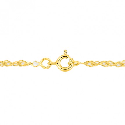 Fio singapura em ouro amarelo 9K